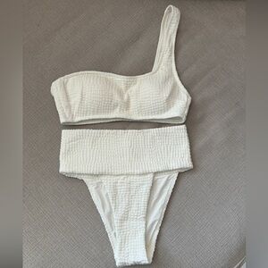 Aerie Jacquard White Bikini